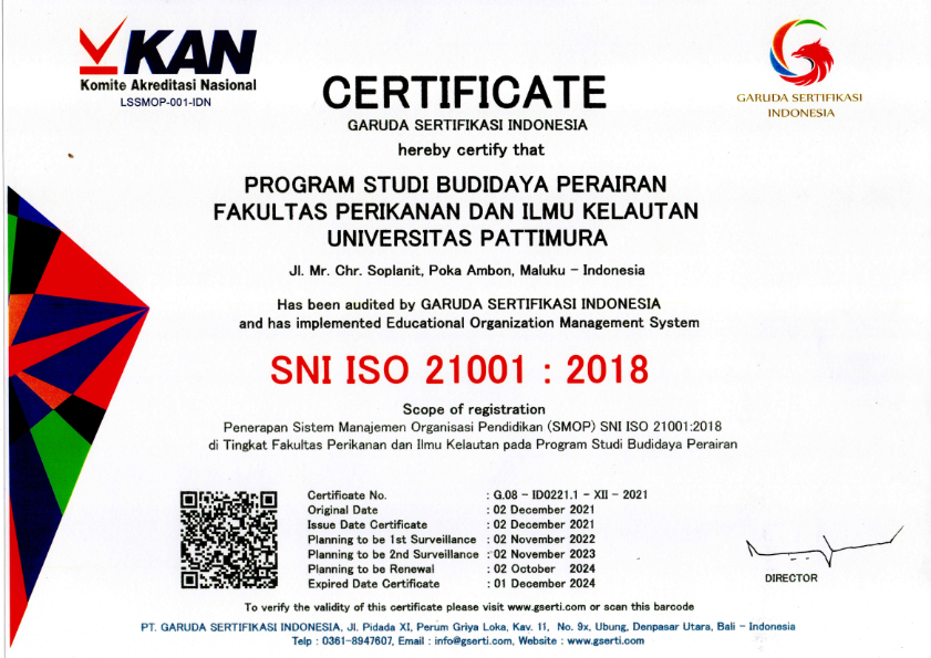 SERTIFIKAT ISO 21001